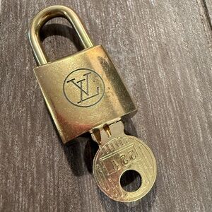 Louis Vuitton Gold Lock and Key #221